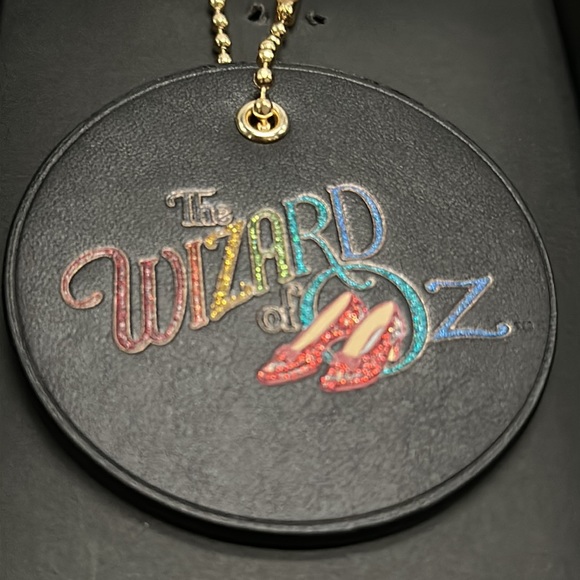NWT Coach Wizard of Oz Limited Edition Leather Bag Charm Chain Keychain FOB Ruby - Picture 3 of 7